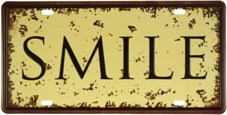 Посмішка / Smile (ms-001163) Металева табличка - 15x30см