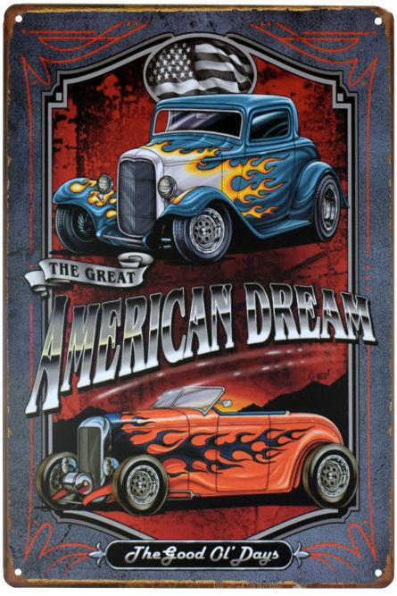 Велика Американська Мрія / The Great American Dream (ms-00424) Металева табличка - 20x30см
