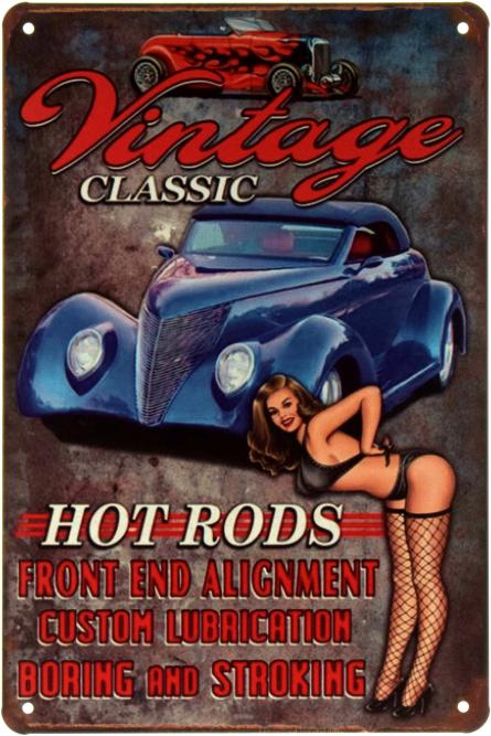 Vintage Classic (Hot Rod) (ms-002220) Металева табличка - 20x30см