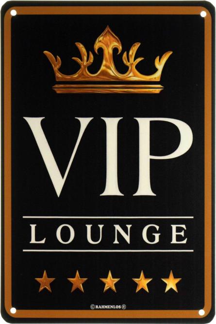 VIP Lounge (5 Зірок) (ms-002719) Металева табличка - 20x30см