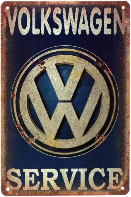 Volkswagen Service (ms-001020) Металева табличка - 20x30см
