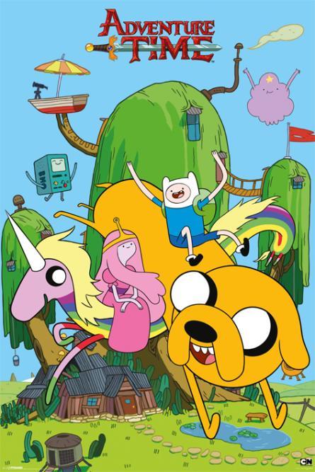 Время Приключений (Дом) / Adventure Time (House) (ps-00309) Постер/Плакат - Стандартный (61x91.5см)