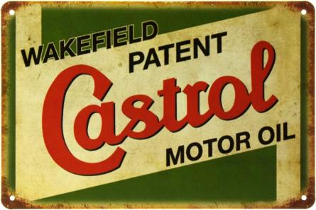 Wakefield Patent Castrol Motor Oil (ms-002462) Металева табличка - 20x30см