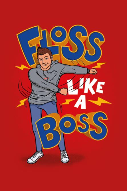 Запалюй Як Бос / Floss Like A Boss (ps-001465) Постер/Плакат - Стандартний (61x91.5см)