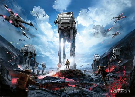 Звездные Войны: Battlefront (Военная Зона) / Star Wars Battlefront (War Zone) (ps-00348) Постер/Плакат - Мега (100x140см)