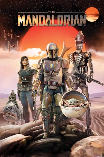 Зоряні Війни: Мандалорець (Група) / Star Wars: The Mandalorian (Group) (ps-002095) Постер/Плакат - Стандартний (61x91.5см)