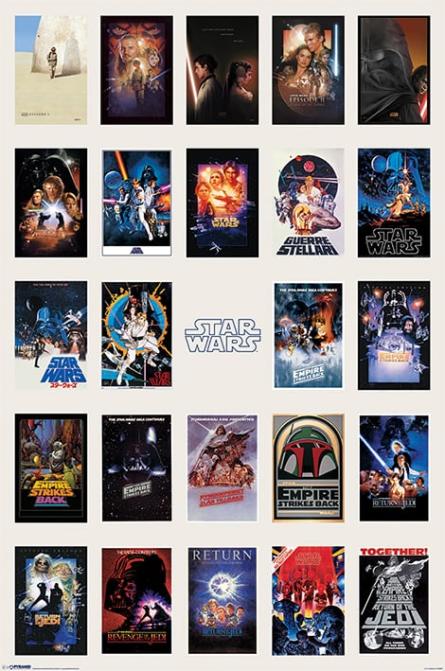 Звездные Войны / Star Wars (One Sheet Collage) (ps-0069) Постер/Плакат - Стандартный (61x91.5см)