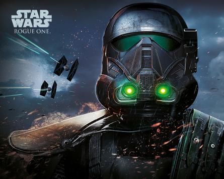 Зоряні Війни / Star Wars Rogue One (Death Trooper Glow) (ps-001795) Постер/Плакат - Міні (40x50см)