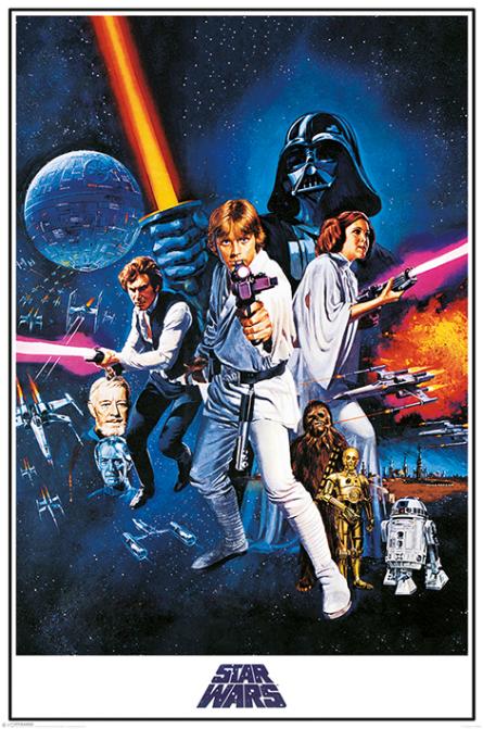 Зоряні Війни. Епізод IV: Нова Надія / Star Wars A New Hope (One Sheet) (ps-00301) Постер/Плакат - Стандартний (61x91.5см)