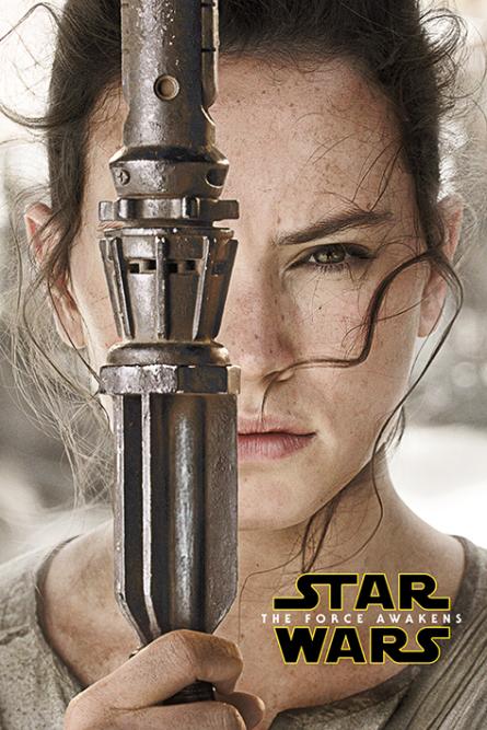 Звёздные Войны: Эпизод VII (Рей) / Star Wars: Episode VII - The Force Awakens (Rey Teaser) (ps-00278) Постер/Плакат - Стандартный (61x91.5см)