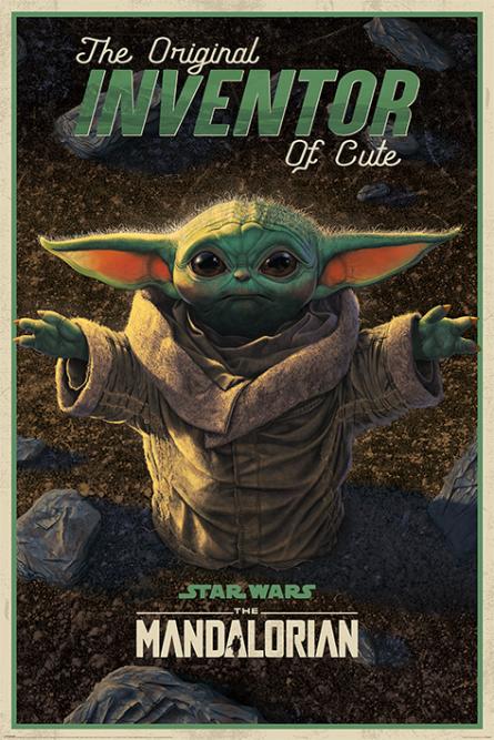 Зоряні Війни: Мандалорець / Star Wars: The Mandalorian (The Original Inventor of Cute) (ps-002762) Постер/Плакат - Стандартний (61x91.5см)