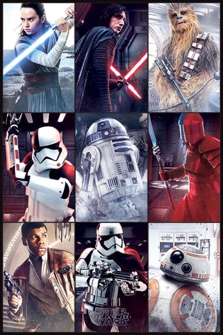 Зоряні Війни: Останні Джедаї (Персонажі) / Star Wars The Last Jedi (Characters) (ps-00231) Постер/Плакат - Стандартний (61x91.5см)