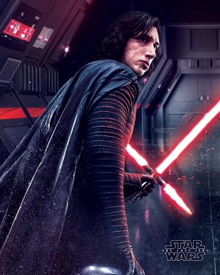 Зоряні Війни: Останні Джедаї / Star Wars The Last Jedi (Kylo Ren Rage) (ps-001506) Постер/Плакат - Міні (40x50см)